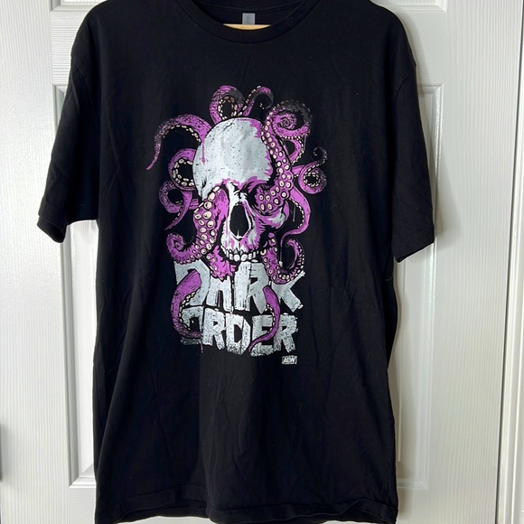 All Elite  Wrestling Dark Order Tentacles skull tee XL - Picture 1 of 6